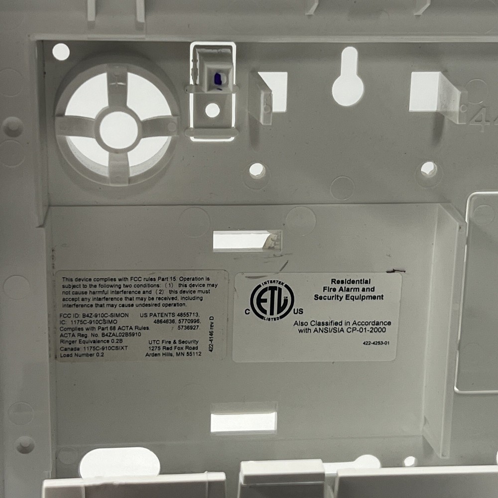 Simon S4006 Security Keypad Control Panel Model 600-1054-95R-11 TESTED