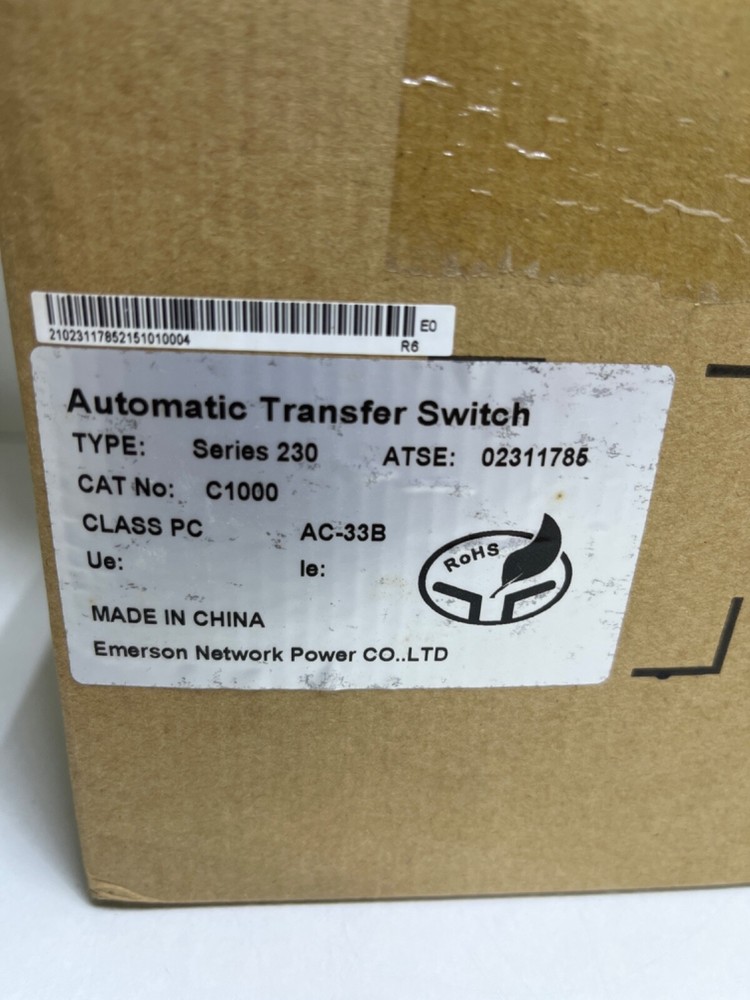 emerson automatic transfer switch C1000 controller