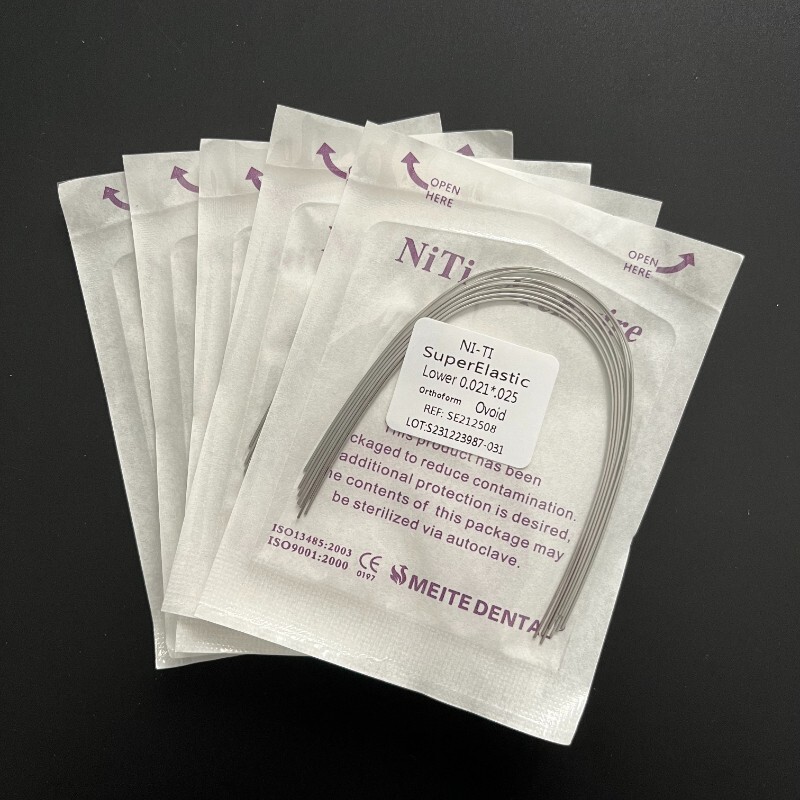 50Pack Dental Orthodontic Super Elastic NITI Rectangular Arch Wire Ovoid Natural
