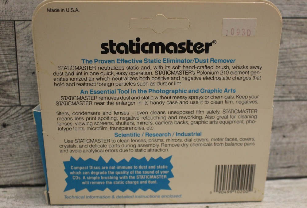 Staticmaster for Cameras - Model 1C200 - Used