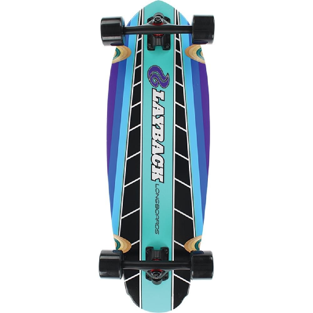 Layback Longboards Fast Track Cruiser Complete Skateboard - 9.75" x 30"