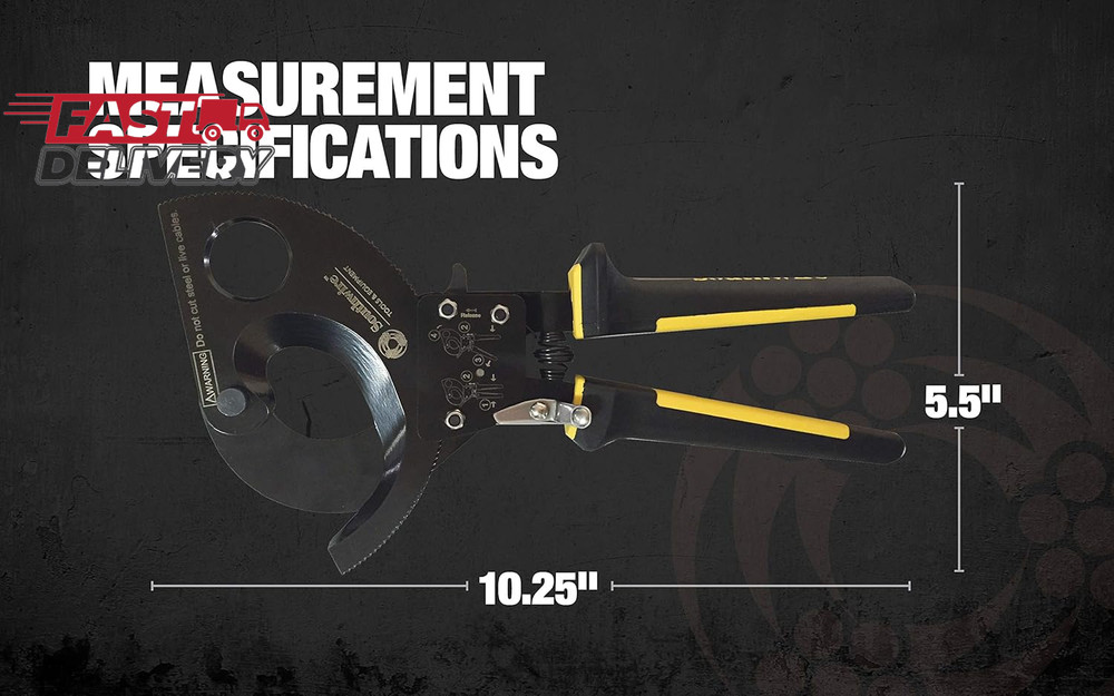 Southwire Cable Cutter Tool - Ratcheting Action for Smooth, Controlled Cuts - Ha