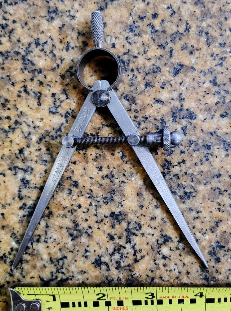 🗽 VINTAGE UNION TOOL 4" DIVIDER MACHINIST/TOOLMAKER
