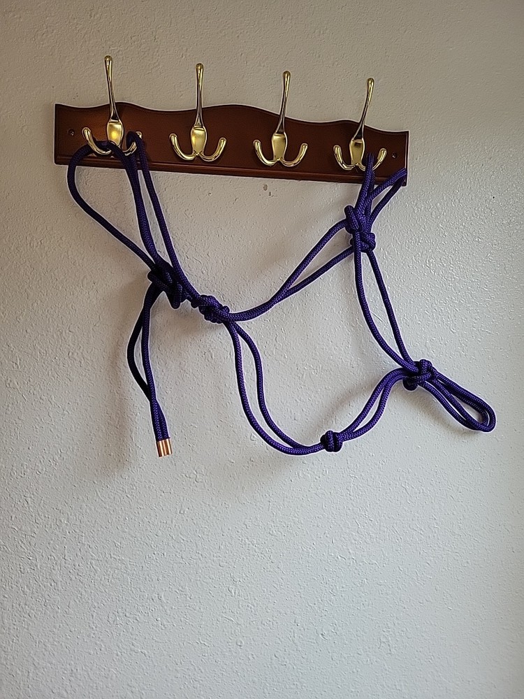 New Purple Rope Halter Average Horse