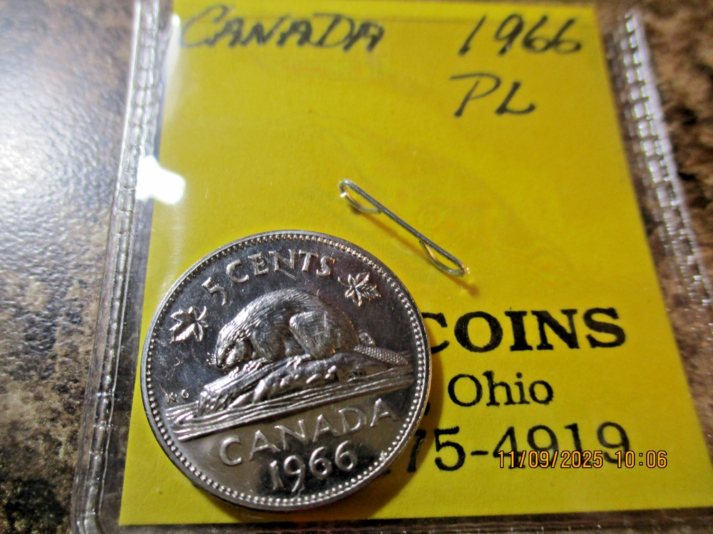 1966 CANADA PL NICKEL     ALL