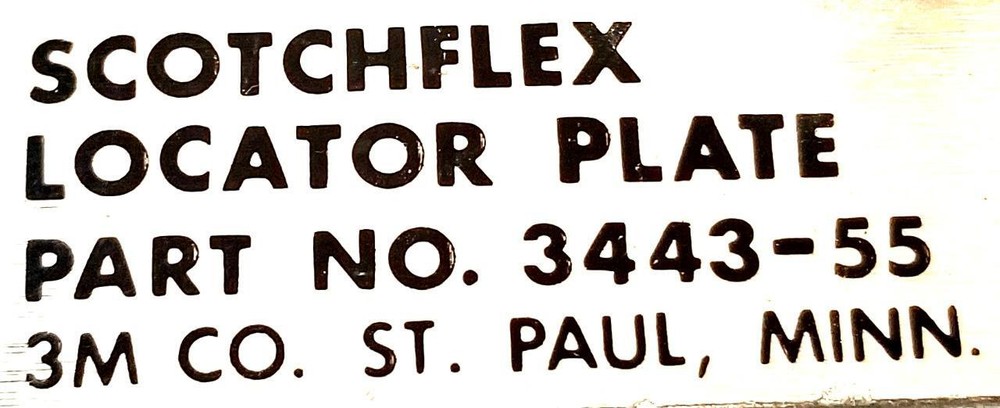 Scotchflex 3443-55 Locator Plate 3M