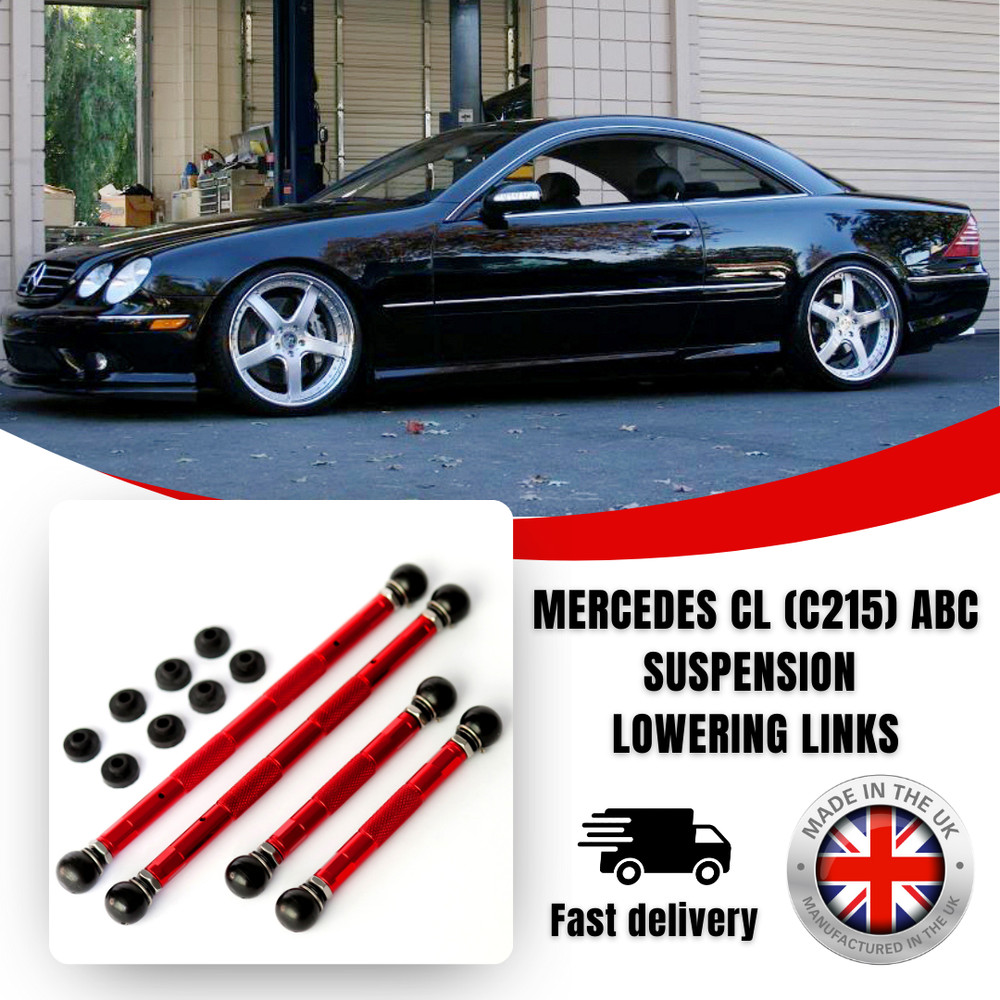 MERCEDES CL55 EVOLUTION LOWERING LINKS KIT W215 CL500 CL65 (ADV. ADJUSTMENT)