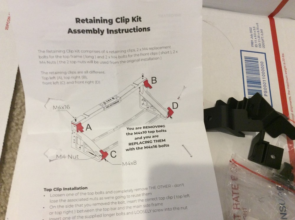 Retaining Clips for PK1 Extreme Stand