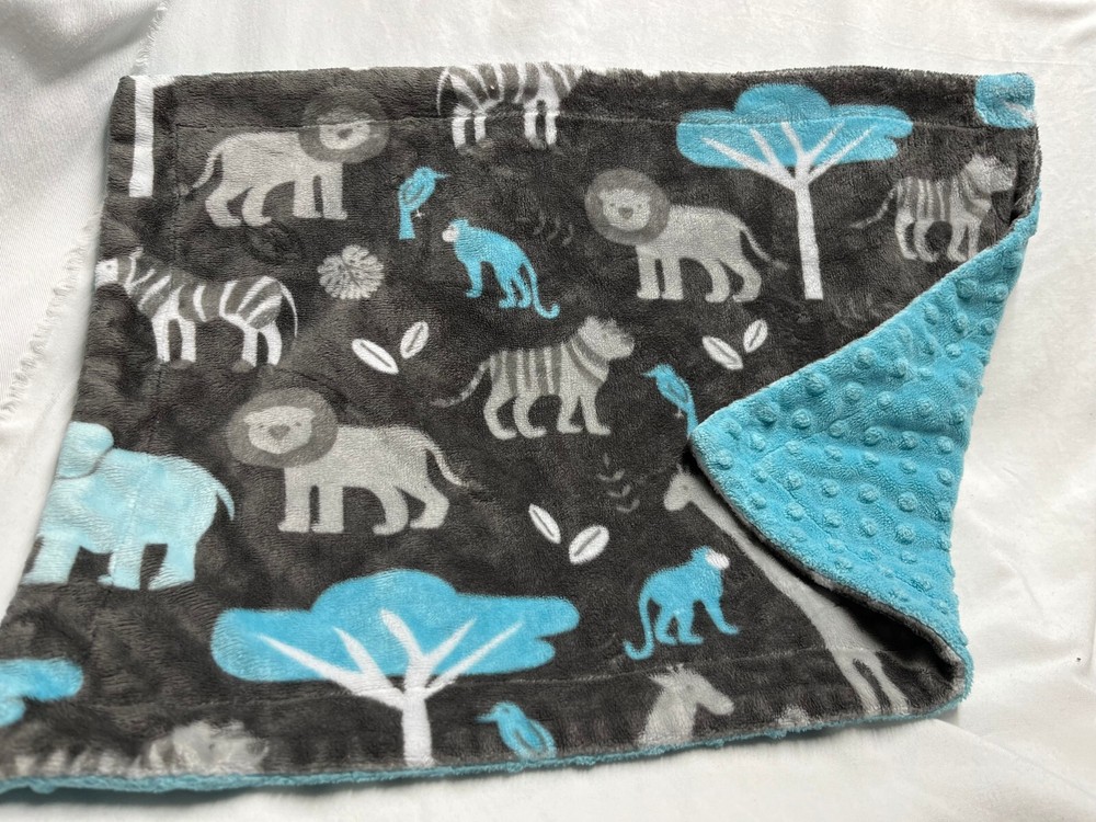 DIBLANKETS- Blue and Gray Lovey, Security blanket