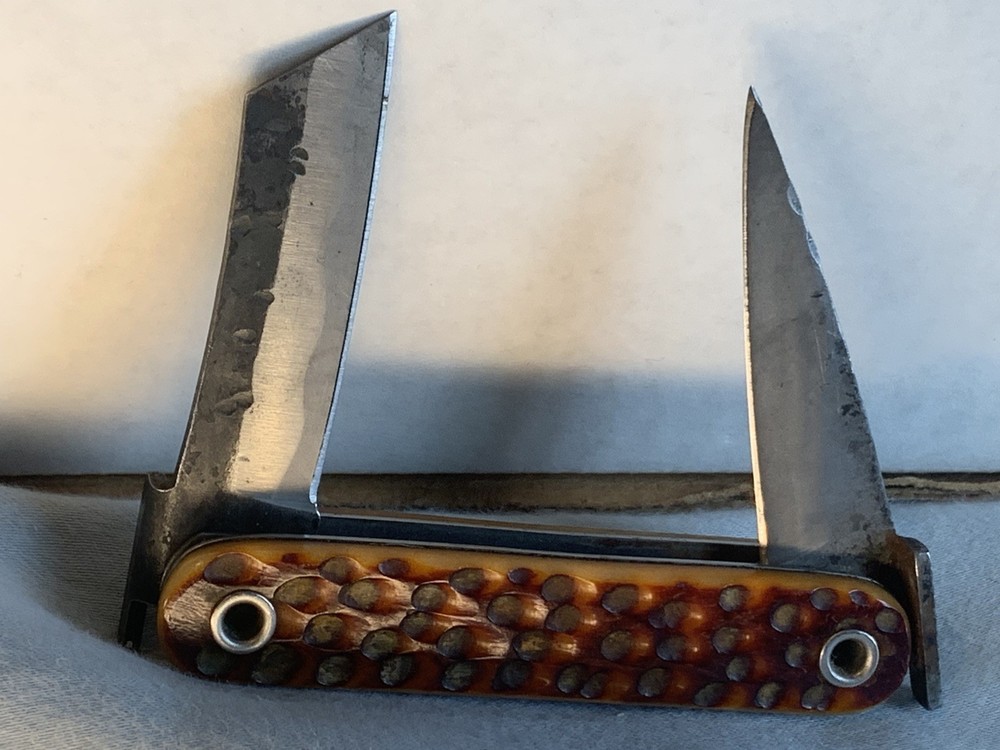 Japanese Hand Forged 2 Blade Custom Folding Pocket Knife + Free 3 Stage Sharpene