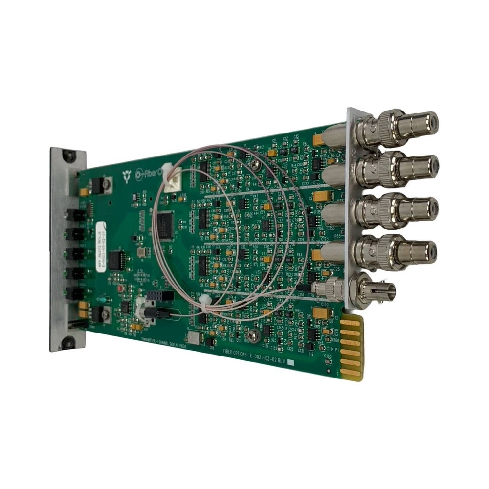 GE Security Interlogix 707-T E-0021-03-02 4-Chnl Fiber Optic Video Transmitter