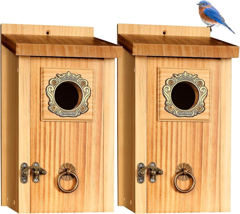 2 Pack Bird Houses Assembly Required