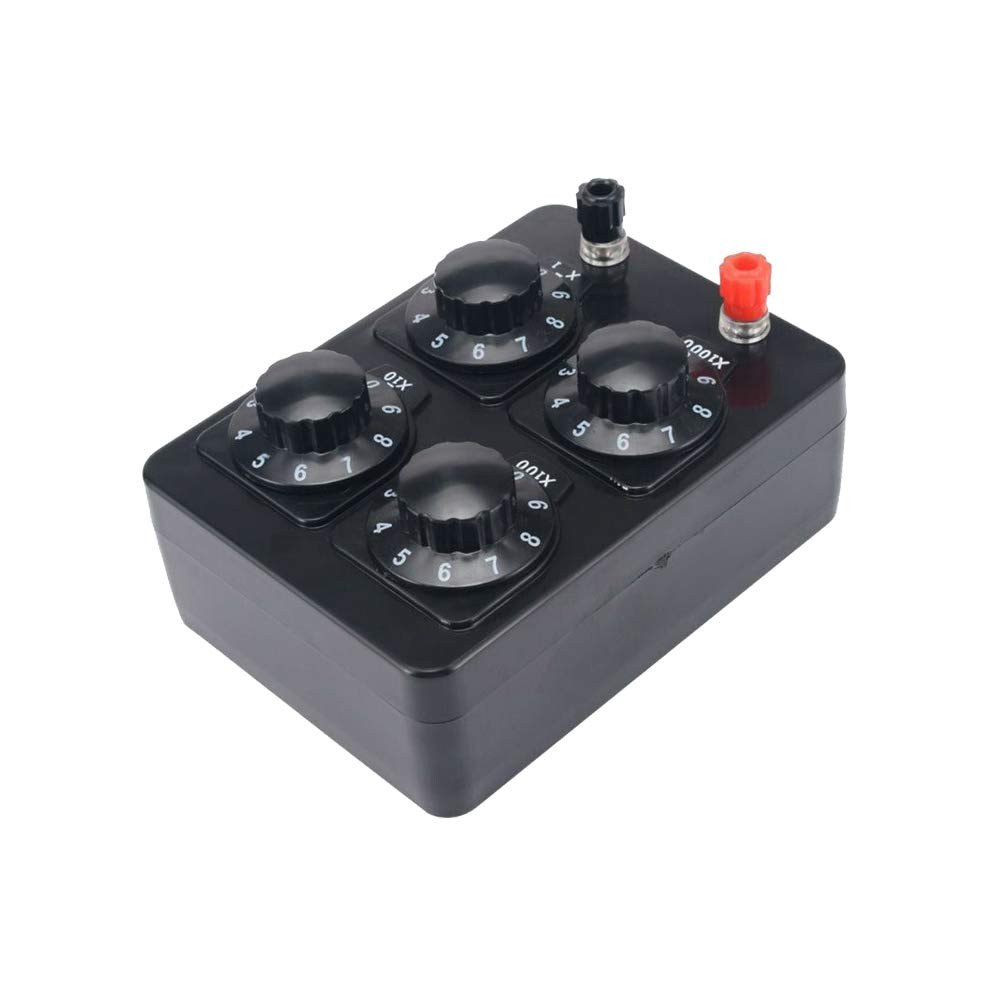 1Pcs 0-9999 Ohm Simple Resistance Box Precision Variable Resistor For Physical E
