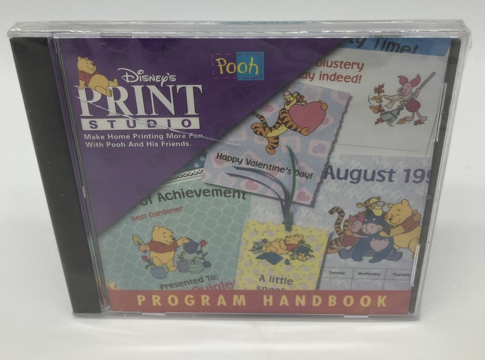 Disney’s Winnie The Pooh Print Studio PC CD-Rom Windows 1997