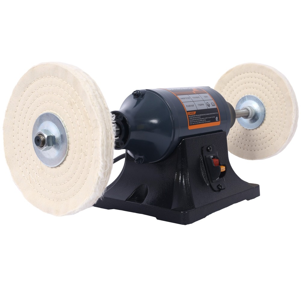 8-Inch Electric Polisher Buffer Grinder 4PCs Buffing Wheels CSA
