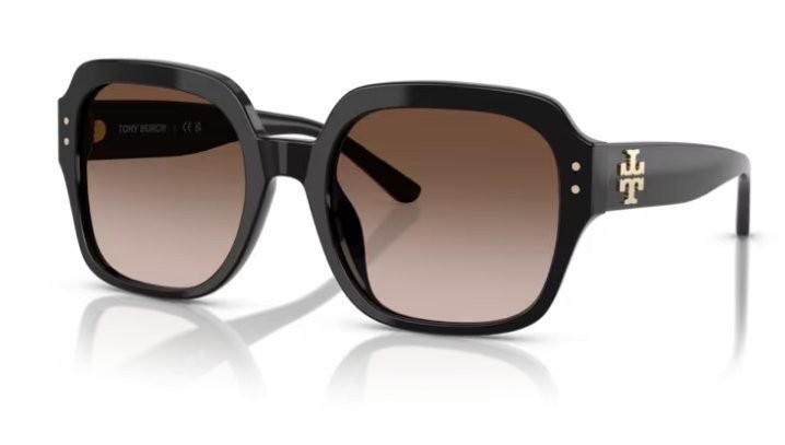 Tory Burch TY7143U 170913 56mm Black Frame Brown Gradient Sunglasses
