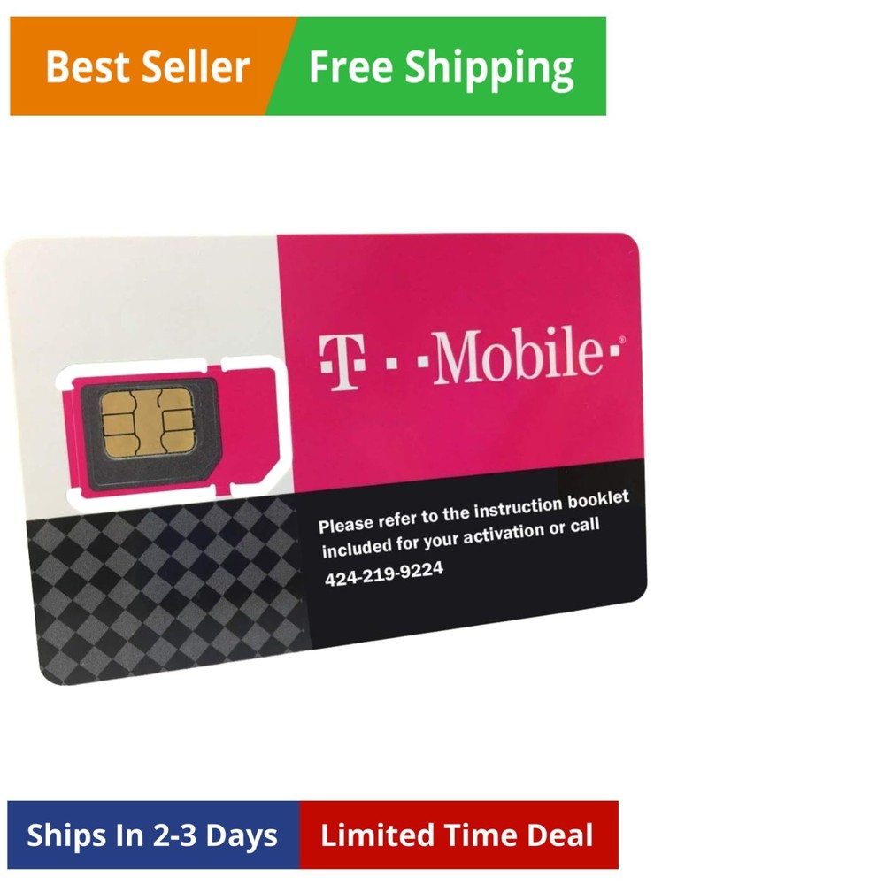 Prepaid SIM Card Unlimited Talk, Text, and Data in  for 30 Days