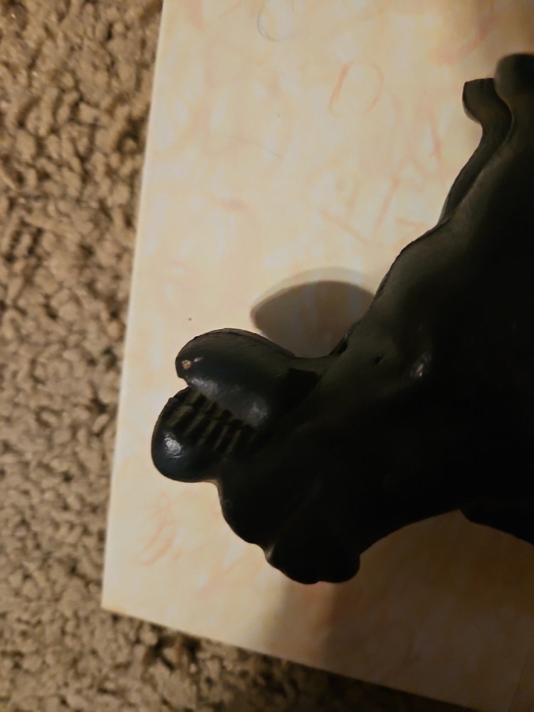 Vintage Cast Iron BIG BLACK DOG Nutcracker 712