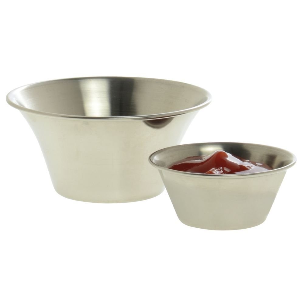 HUBERT Condiment Cup 2 oz Flared Stainless Steel