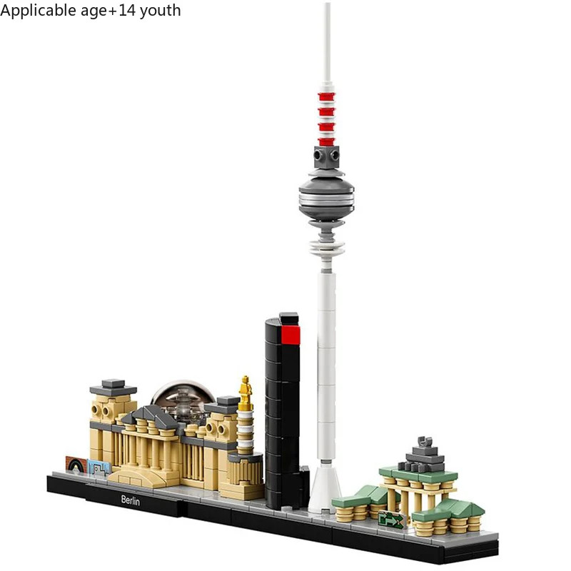 Berlin City Architecture Skyline Building Blocks Set Tower Edifice Bricks