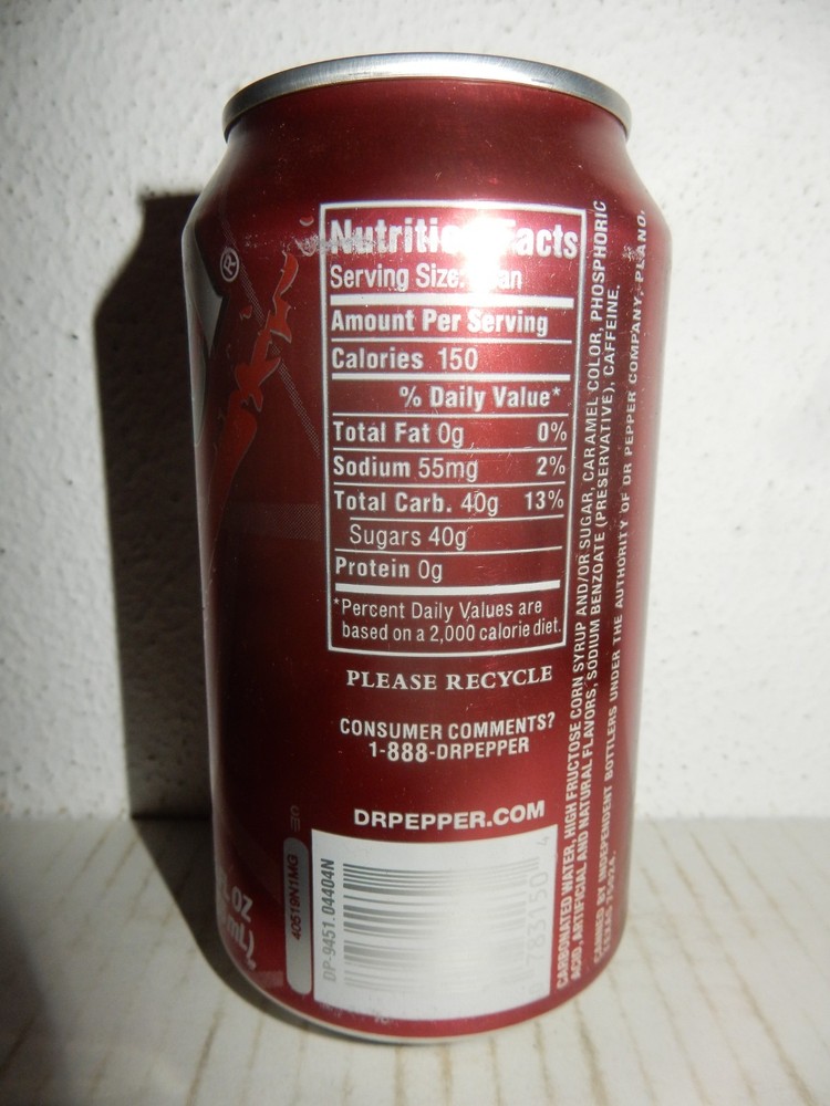 SPIDERMAN Dr. PEPPER Soda can from U.S.A. (355ml) Empty !! 05