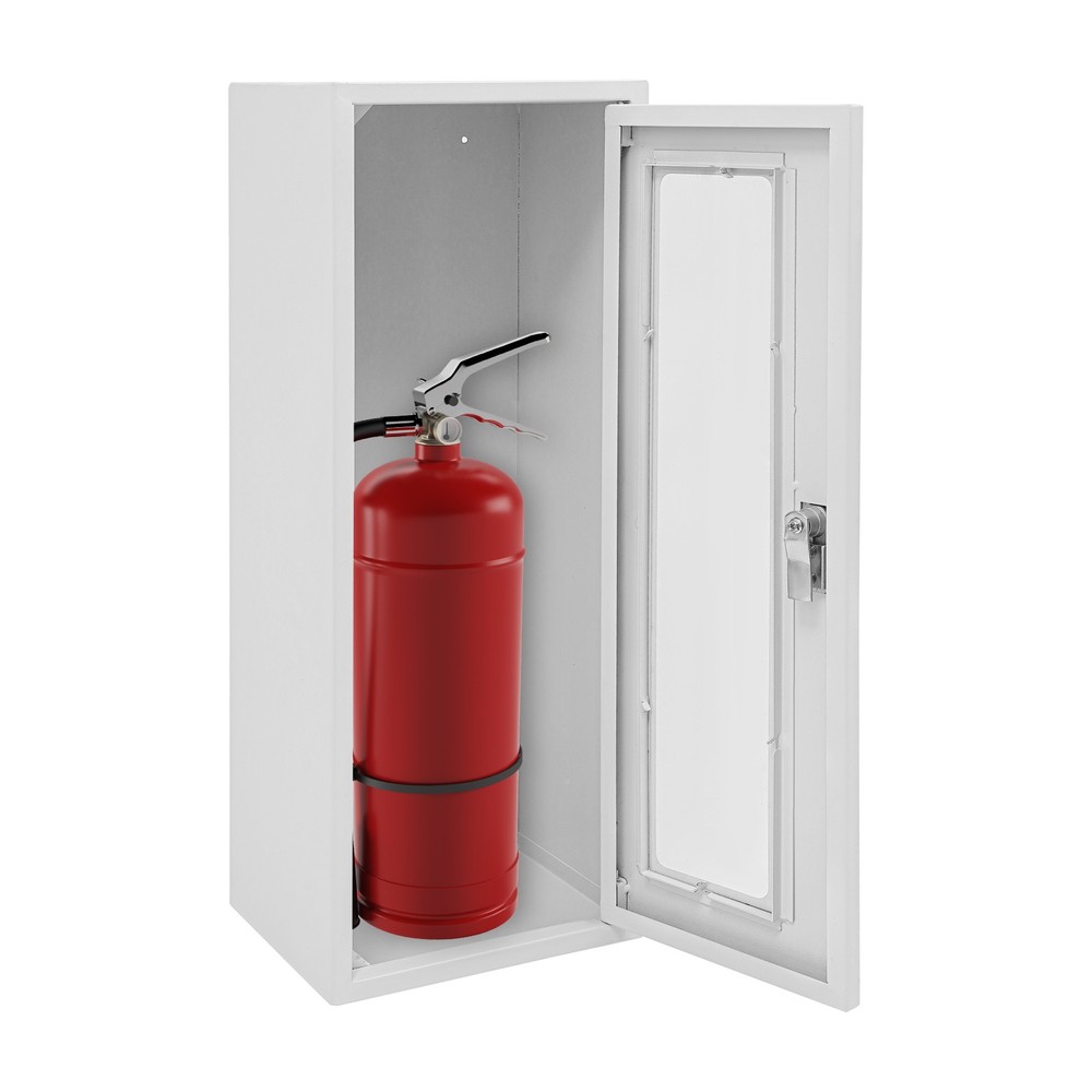 Fire Extinguisher Cabinet Wall-mounted Heavy Duty Fire Extinguisher Holder White