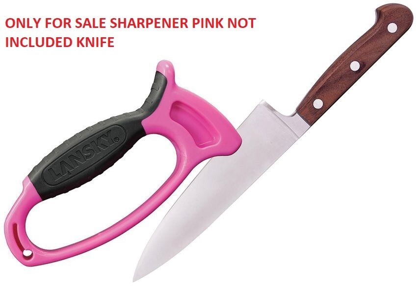 4 PACK Lansky Deluxe Quick Edge Knife Sharpener Pink Composition Handle Non-Slip