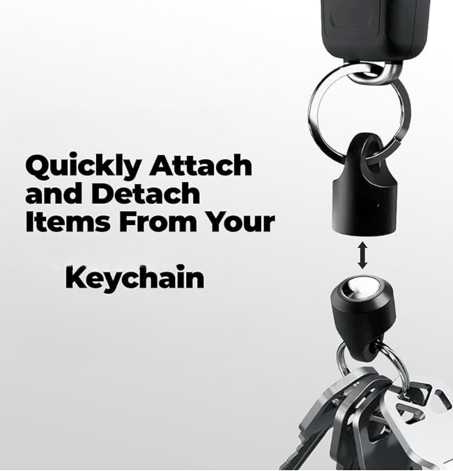 Magnetic Key Holder Key Chains, Detachable Key Ring Quick Release Keychain