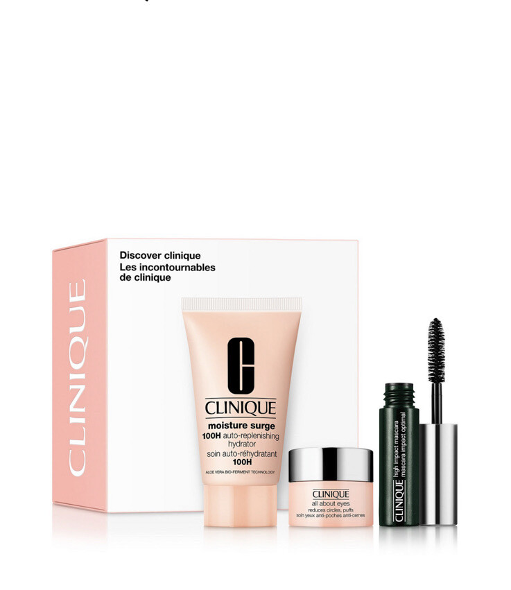 Authentic Clinique 3-Pc Discovery Kit All About The Eyes & Moisturizer Surge