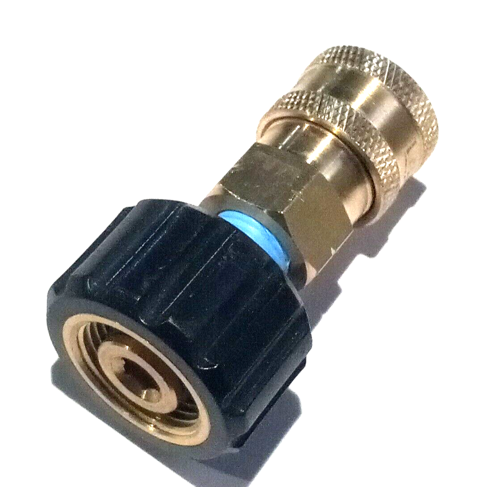 Pressure Washer Quick Connect Adapter M22 -14mm Female With 1/4 Quick Coupler