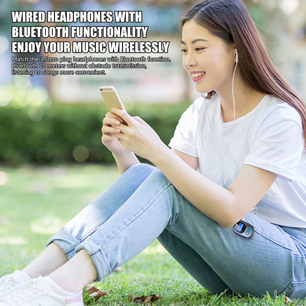 Bluetooth 5.3 USB Wireless Transmitter Receiver Portable Audio Adapter 3.5mm Aux