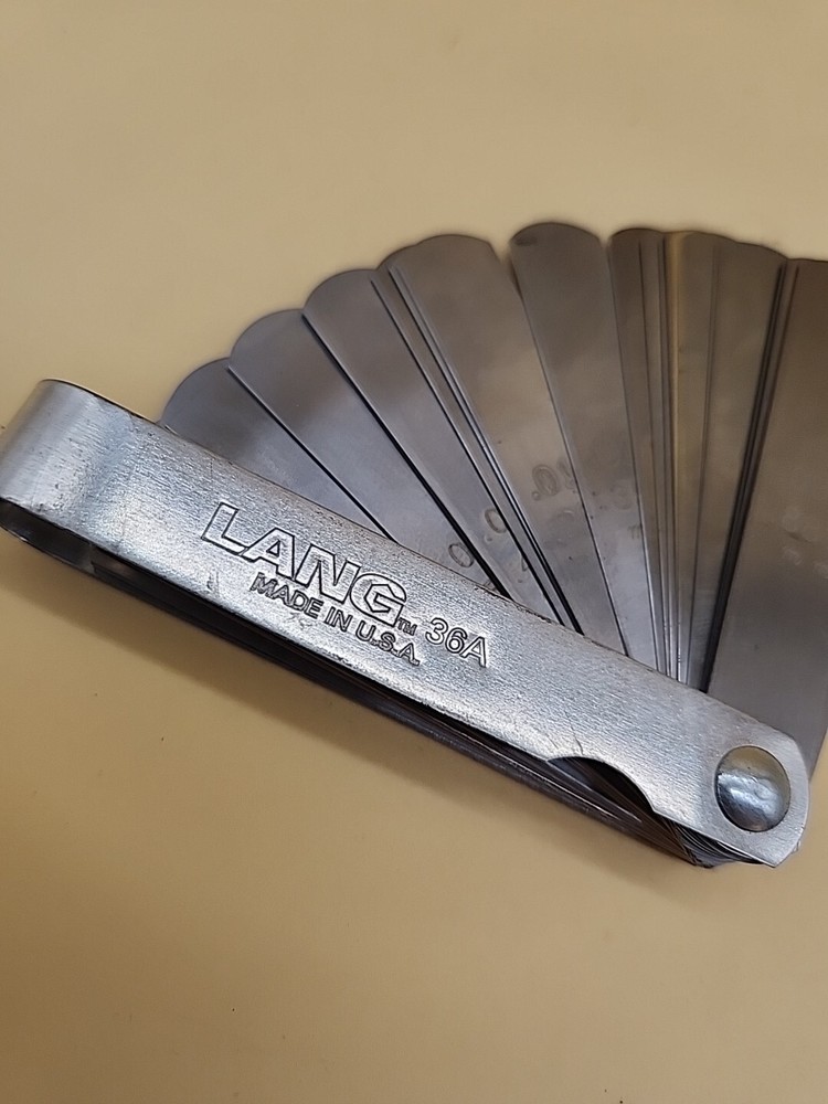 LANG 36A Lang Tools Feeler Gauge 32 Blade Set USA