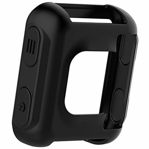 for Garmin Forerunner 35 Case, Lamshaw Silicone Case with Screen Protector 2Pack
