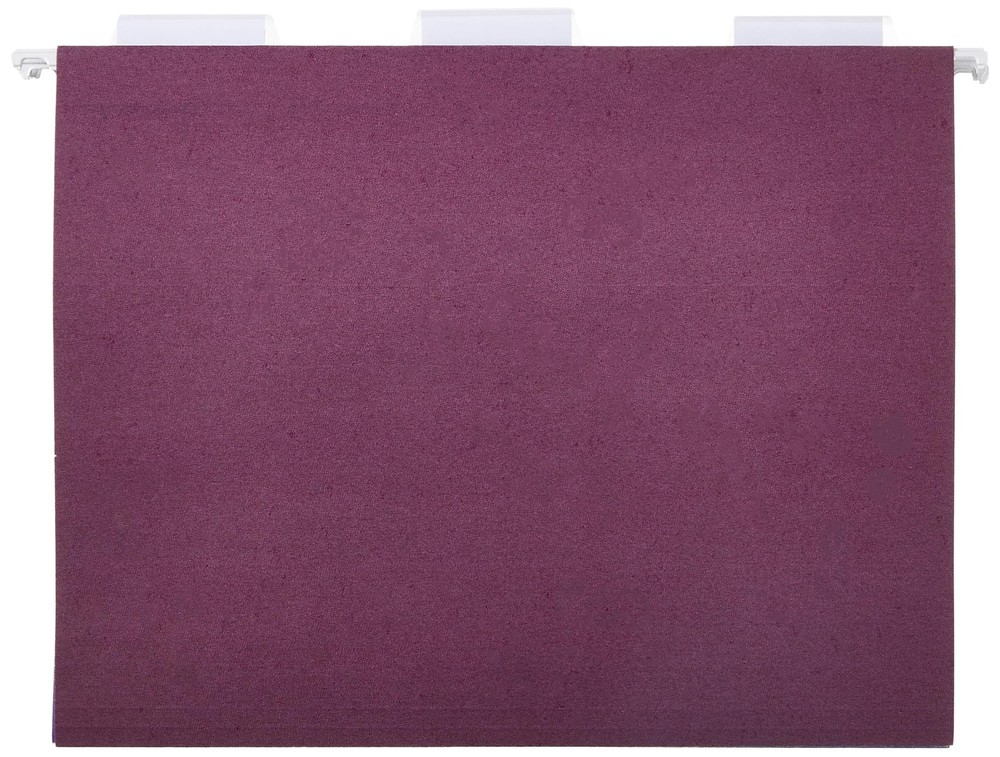 Amazon Basics Hanging File Folders, Letter, Assorted Jewel-tone Colors