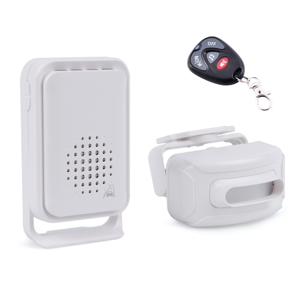 Wireless Driveway Infrared Motion Sensor 433MHz Transmit Chime Bell with Remote