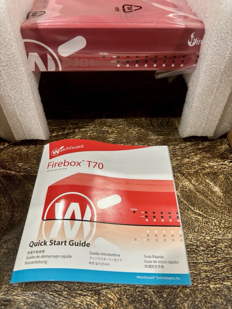 WatchGuard Firebox T70 Network Security Firewall WS7AE8 High Availability - New