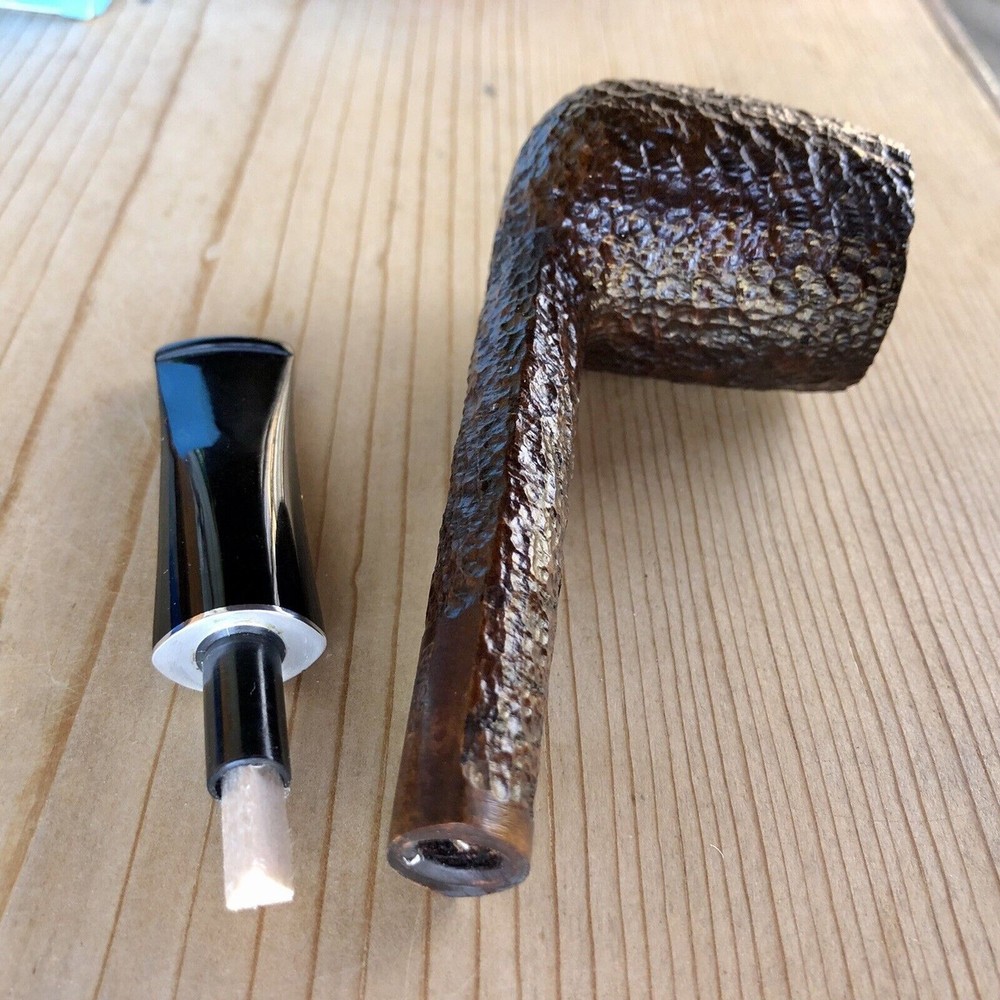 Rossi Sera Rusticated Canadian (8804) 6mm Filter Pipe by Savinelli - New