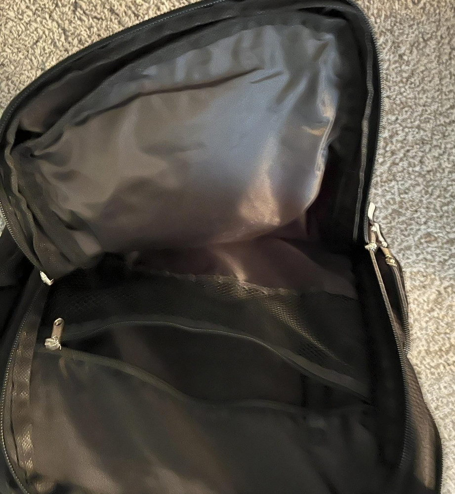 EASTSPORT Backpack One Size Black External Pockets Padded Straps Zip Fastener