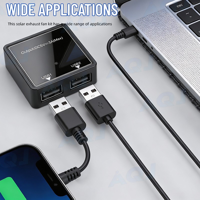 18V Solar Powered Fan Kit Solar Panel Waterproof DC Exhaust Fan for Chicken Coop