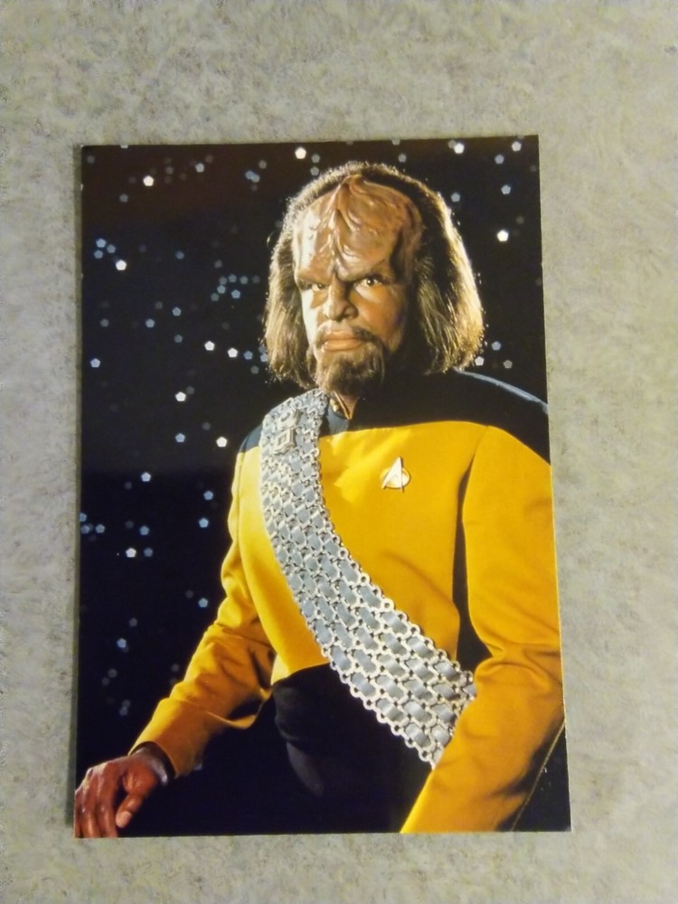 Star Trek 4x6 Postcard (The Next Generation) Worf (105-153) 1991