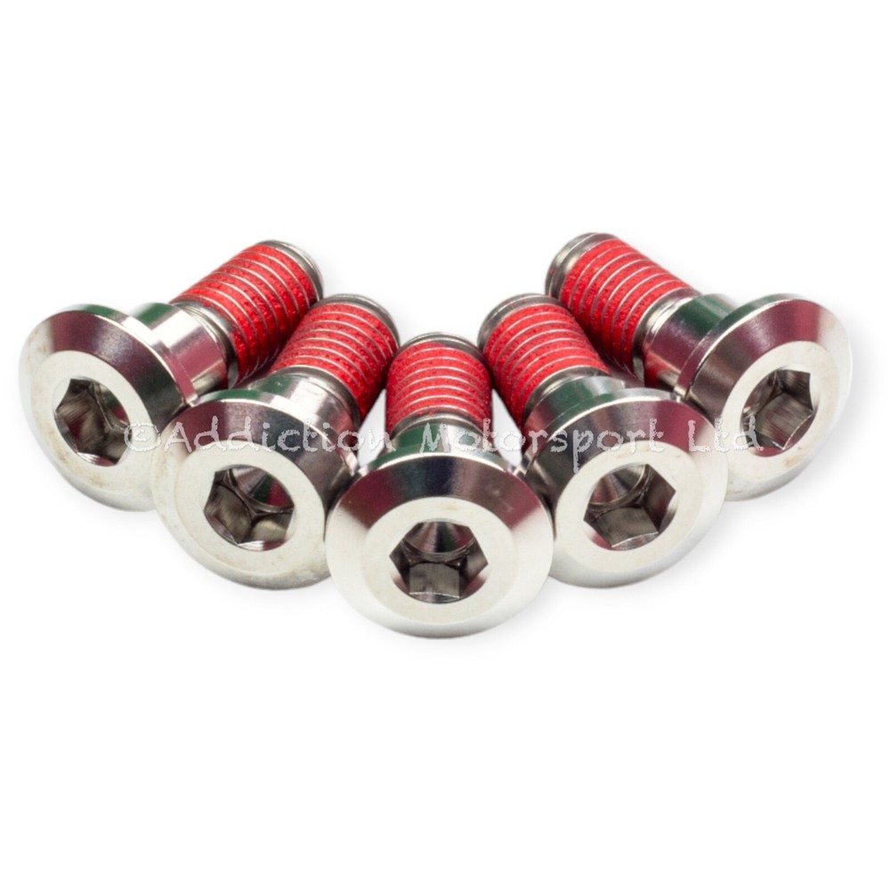 5x Titanium Rear Disc Rotor Bolts Screw Threadlock for Suzuki GSXR-1000 2021