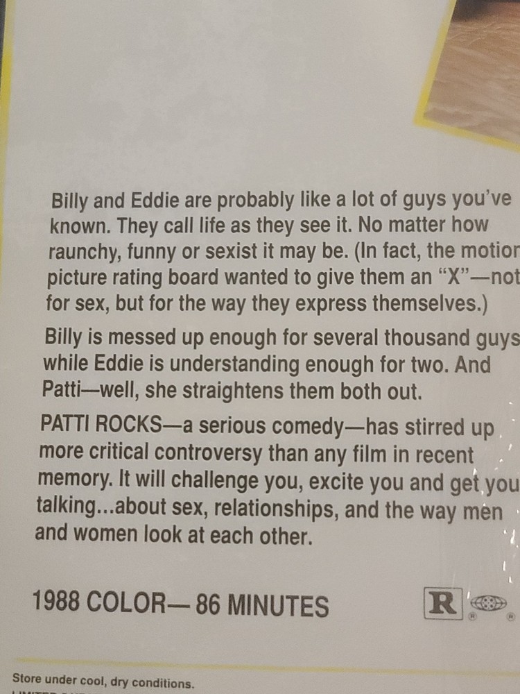 Patti Rocks (Laserdisc) 1988 NE SEALED MINT
