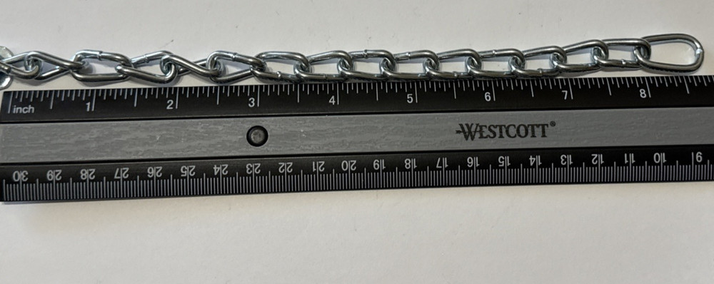 Master Lock Chain, 9" Zinc Heavy Duty 71CH