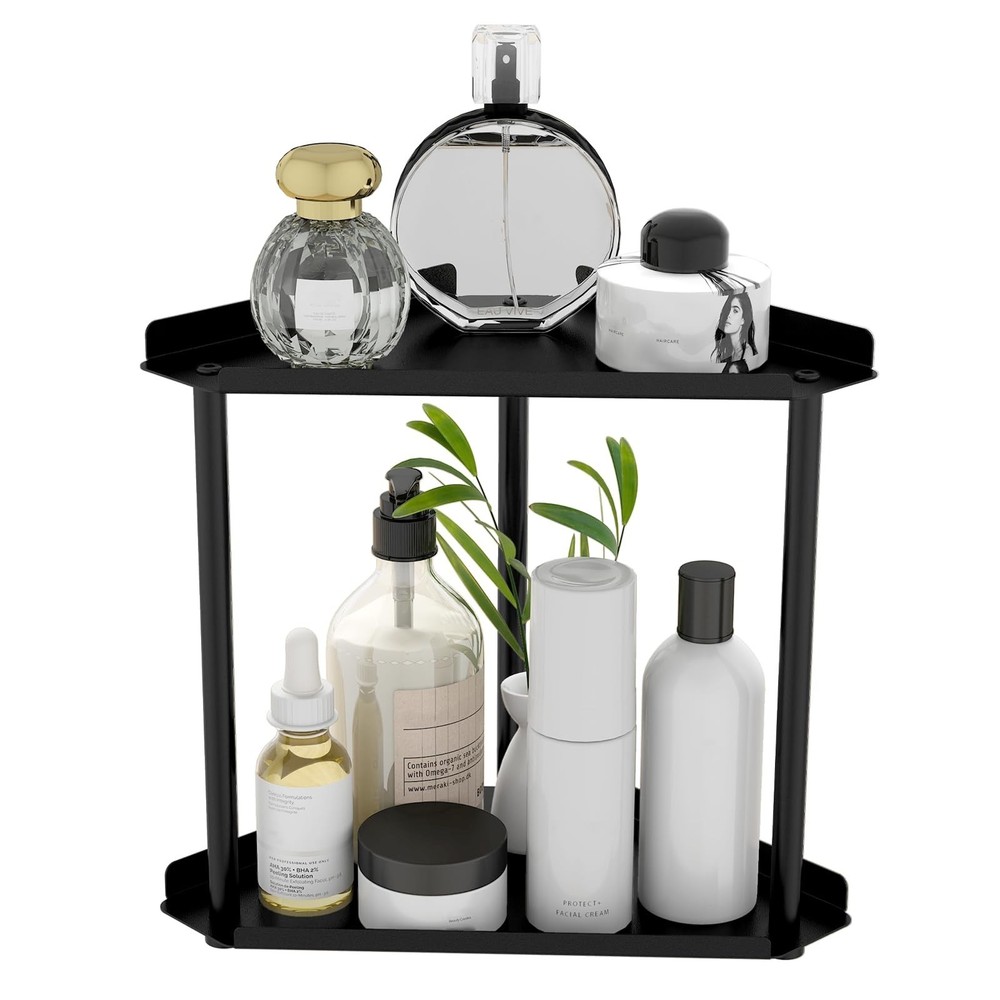 FLE Corner Bathroom Counter Organizer, Bathroom Organizer Countertop,Countert...