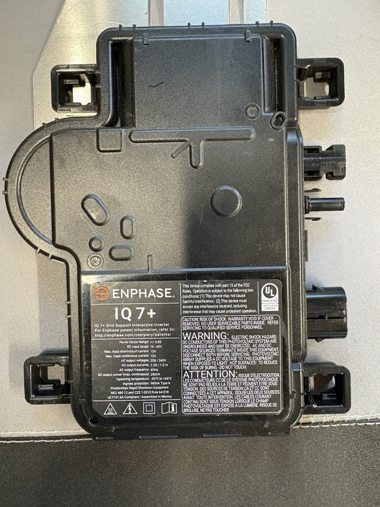 Enphase IQ 7+ Grid Support Interactive Inverter Solar Microinverter 240V 295W