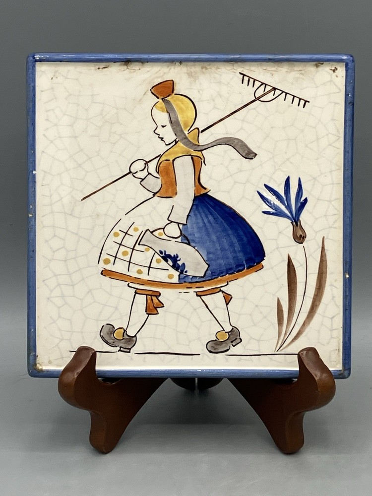 Vintage Waechtersbach Tile Schwalm Traditional Costume