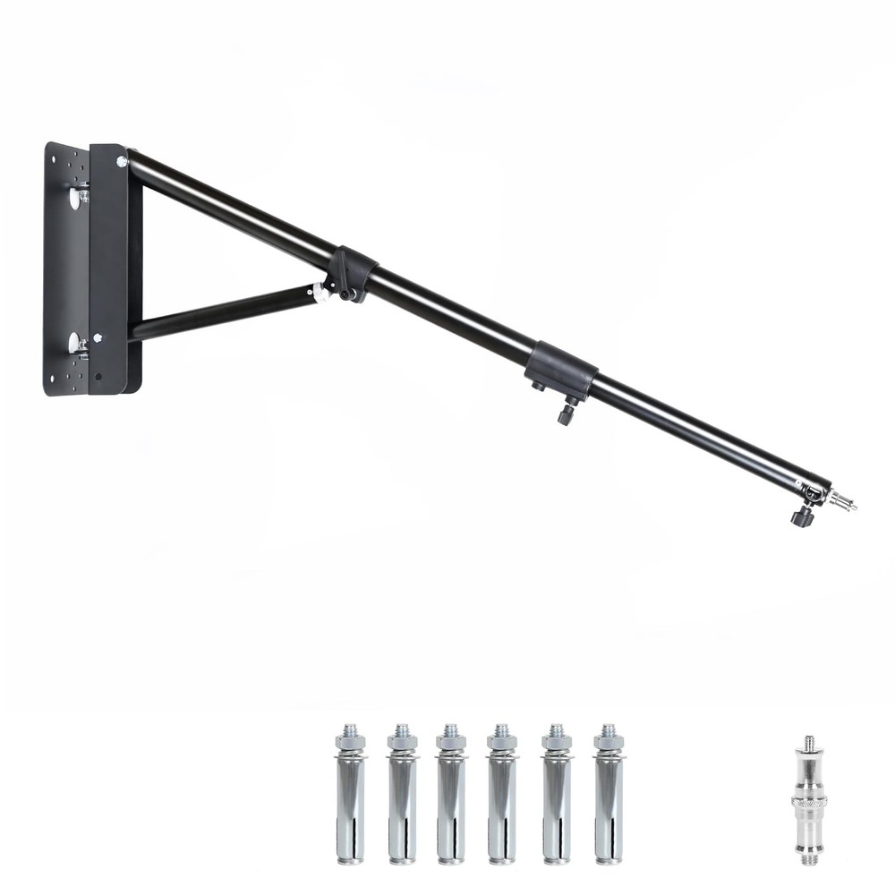 Ring Light Wall Mount Triangle Boom Arm 68"/173cm, Adjustable Camera Mount fo...
