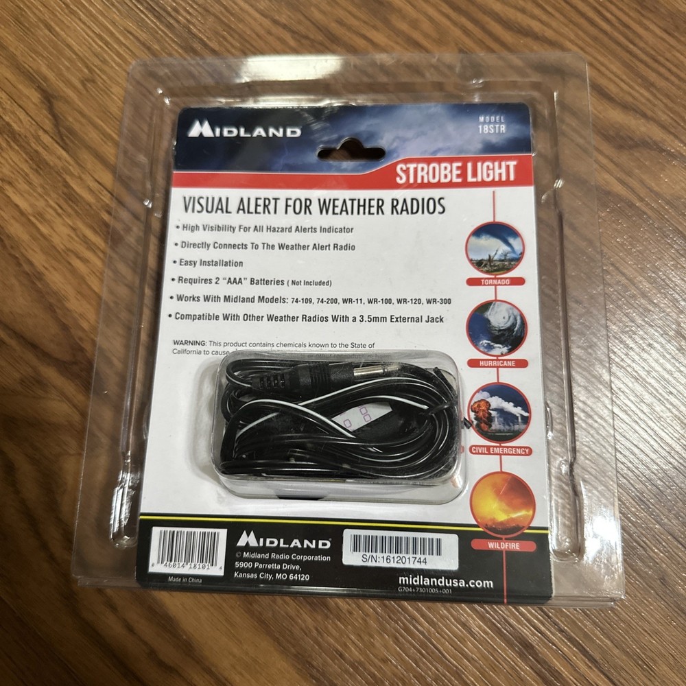 Midland Strobe Light for Weather Radio