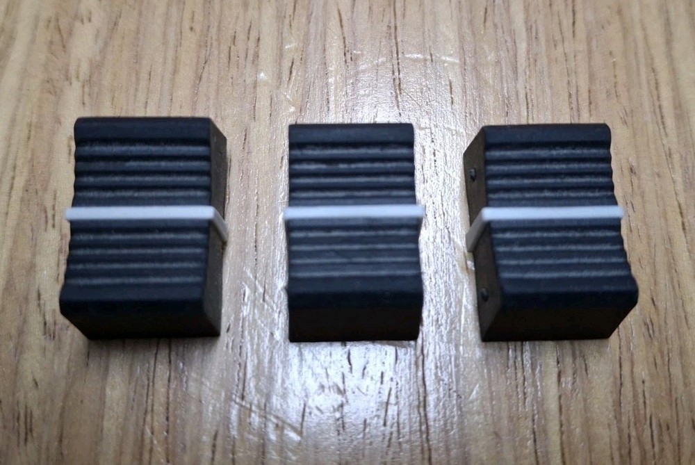 LOT OF 3 SLIDER KNOBS For Leviton NSI MC7008 MC7016 MC7024 Lighting Controller