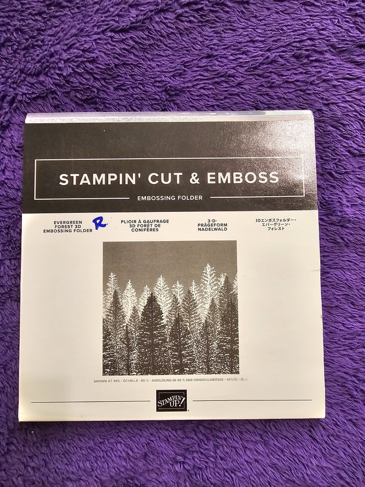 Stampin' Up! Evergreen Forest 3D Embossing Folder + Surprise Bonus New